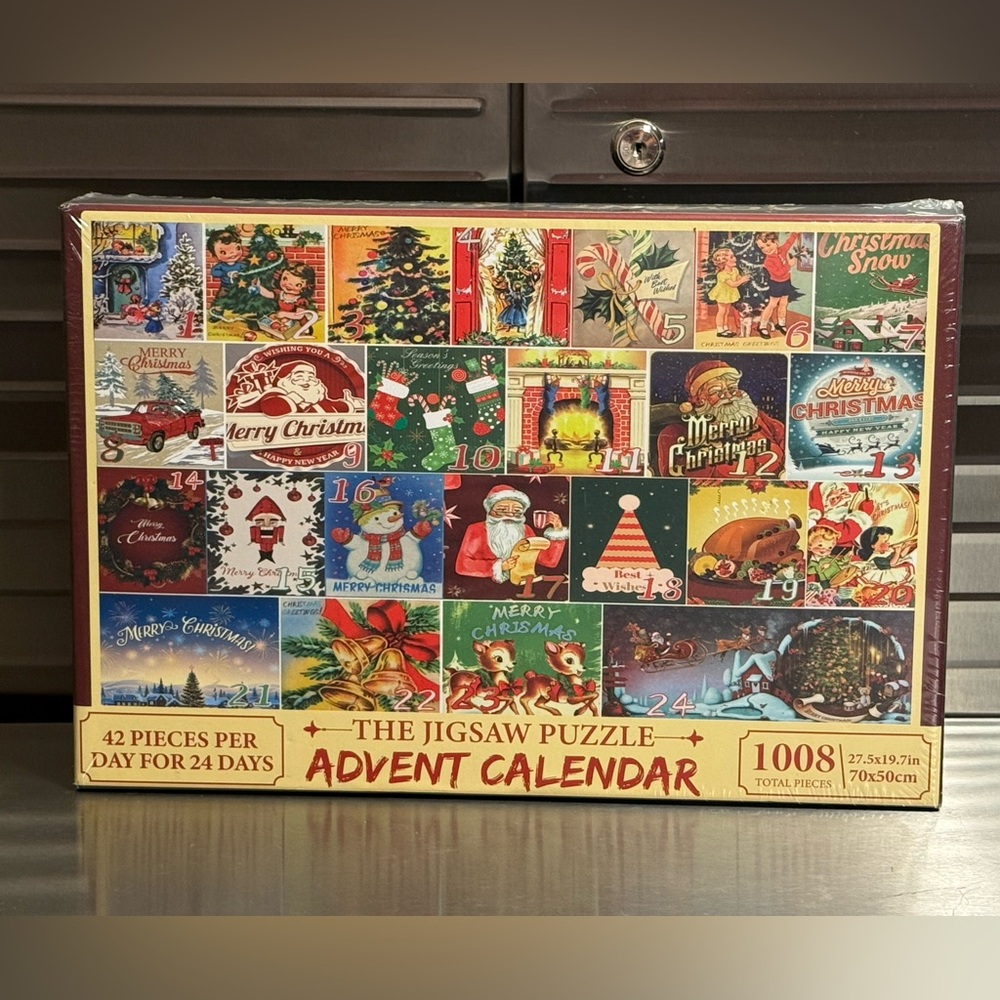 NWT The Jigsaw Puzzle Advent Christmas Calendar (24 Boxes w. 42 PCS (1008 Total)